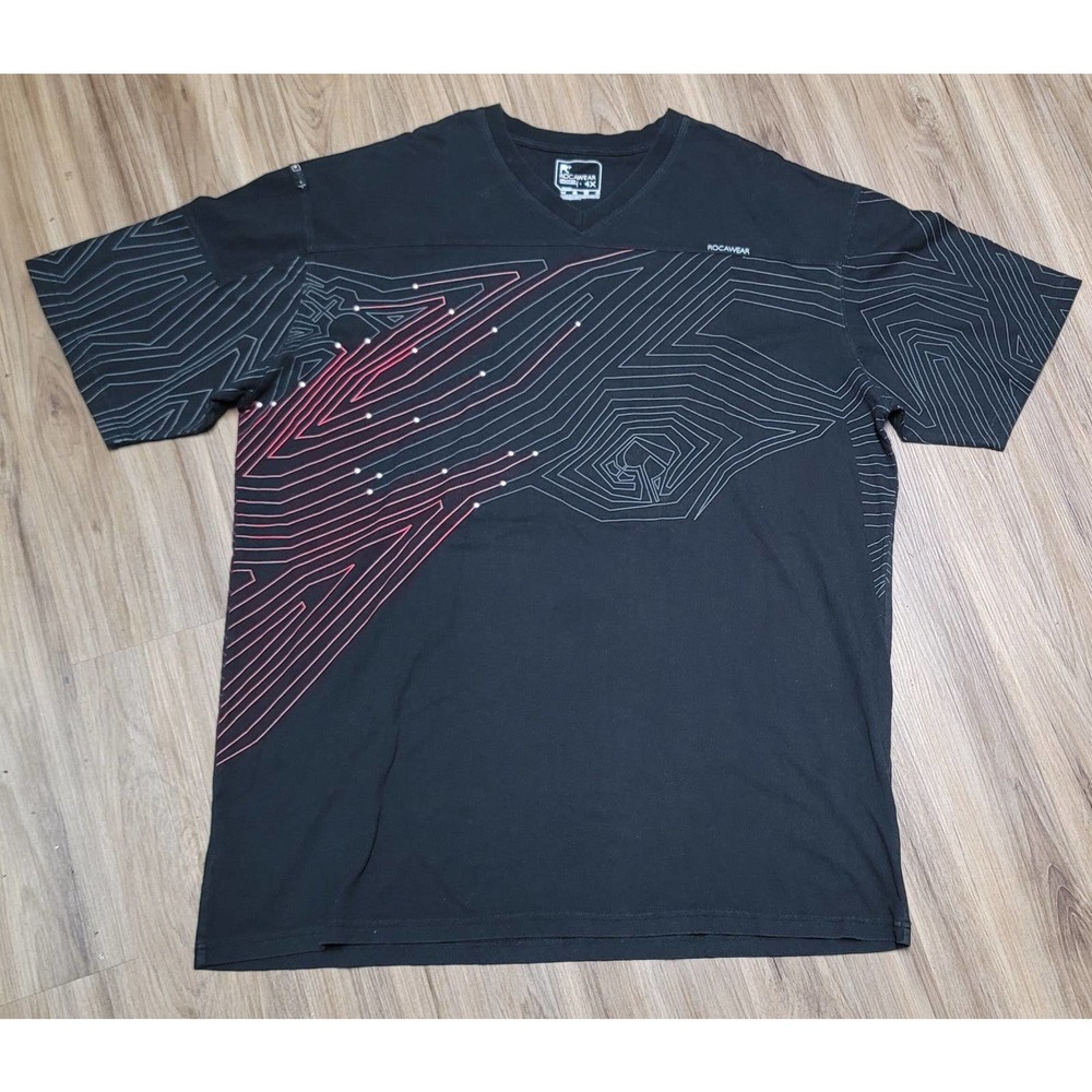 Vtg Rocawear V-neck T-shirt